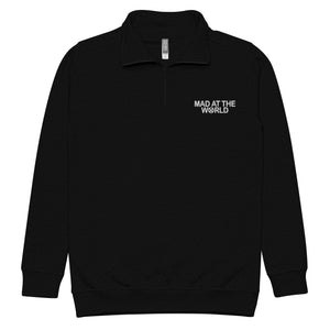 Open image in slideshow, Mad at the World fleece pullover
