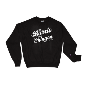 Open image in slideshow, &quot;El Barrio Mas Chingon&quot; Conejo Lyric  Champion Sweatshirt
