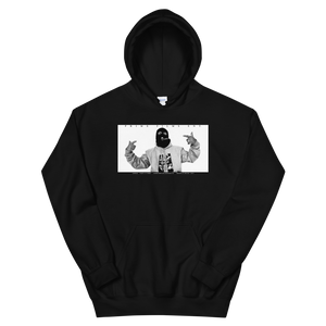 Open image in slideshow, Prime Films Ent. Collection - El Ache Uno B&amp;W Hoodie
